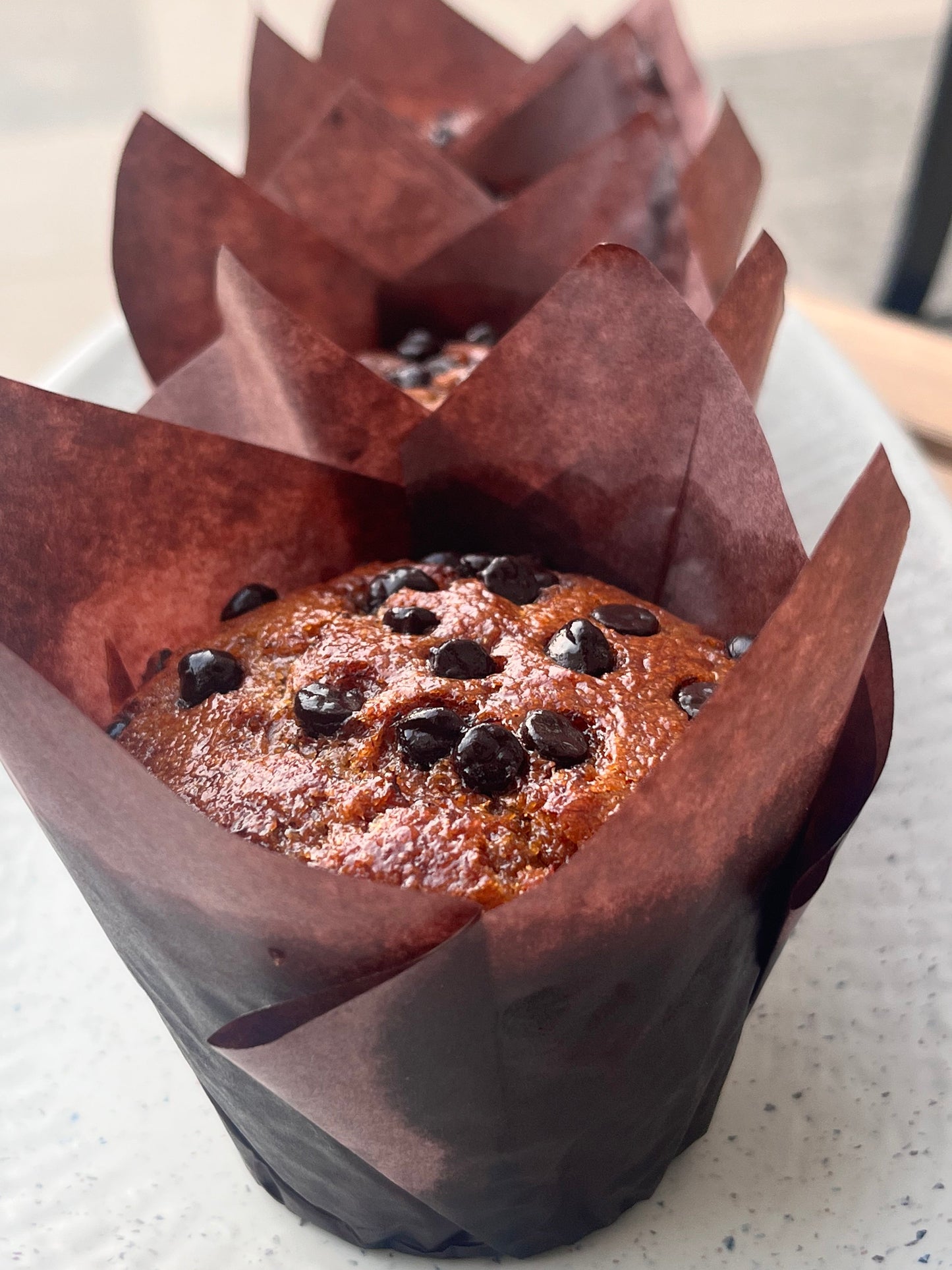 Banana Choco Chip Muffins