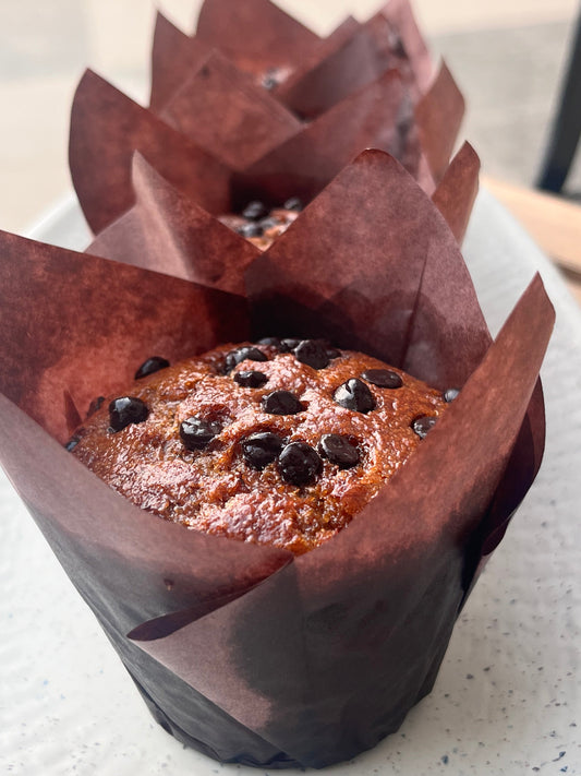 Banana Choco Chip Muffins